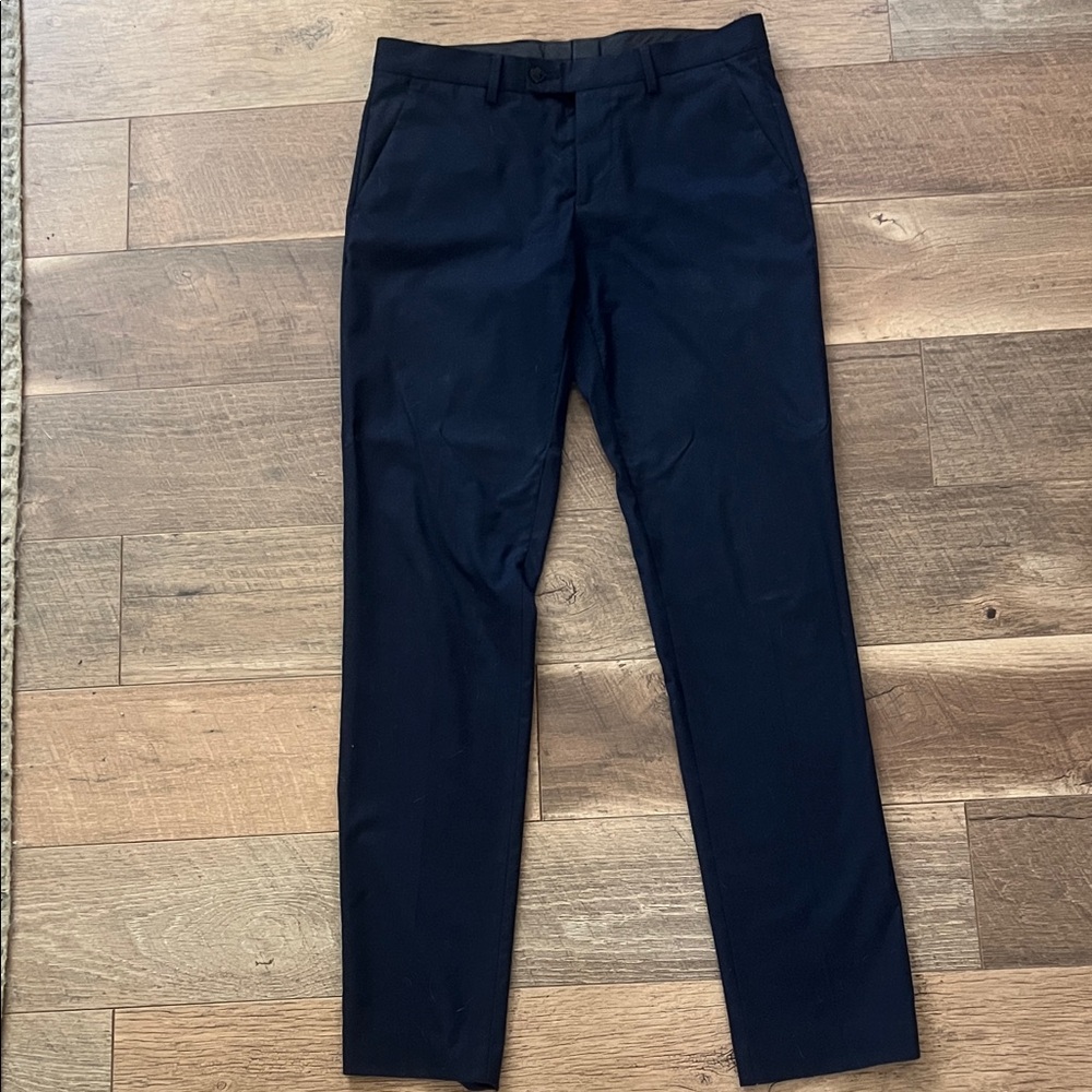 Zara Men's Elegant Navy Blue Dress Pants